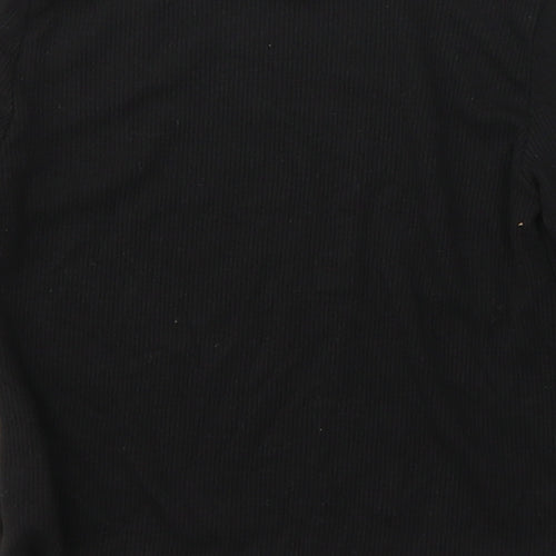 Angel Girls Black  Polyester Jersey Casual Size 3-4 Years Round Neck Pullover