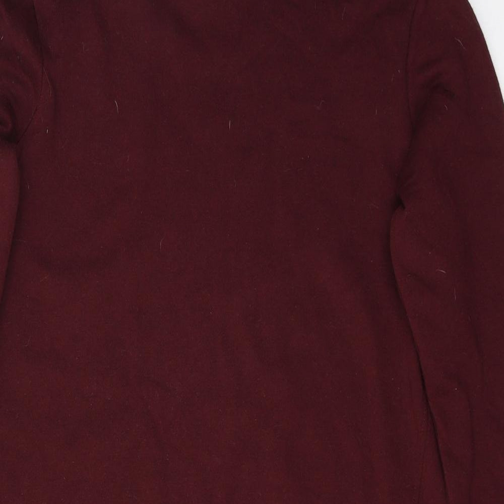 New Look Womens Red  Polyester Tunic Sweatshirt Size 6  Pullover