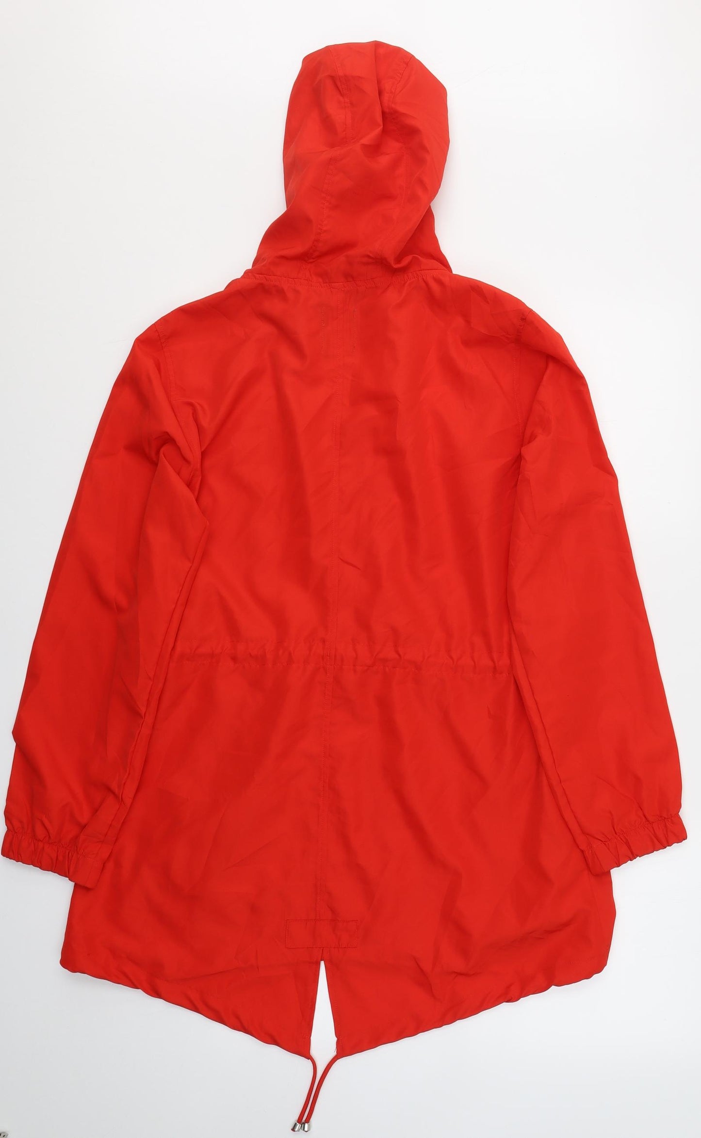 Primark Womens Red   Rain Coat Coat Size M  Zip