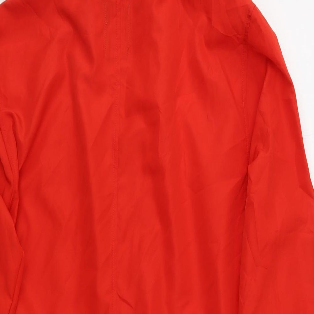 Primark Womens Red   Rain Coat Coat Size M  Zip
