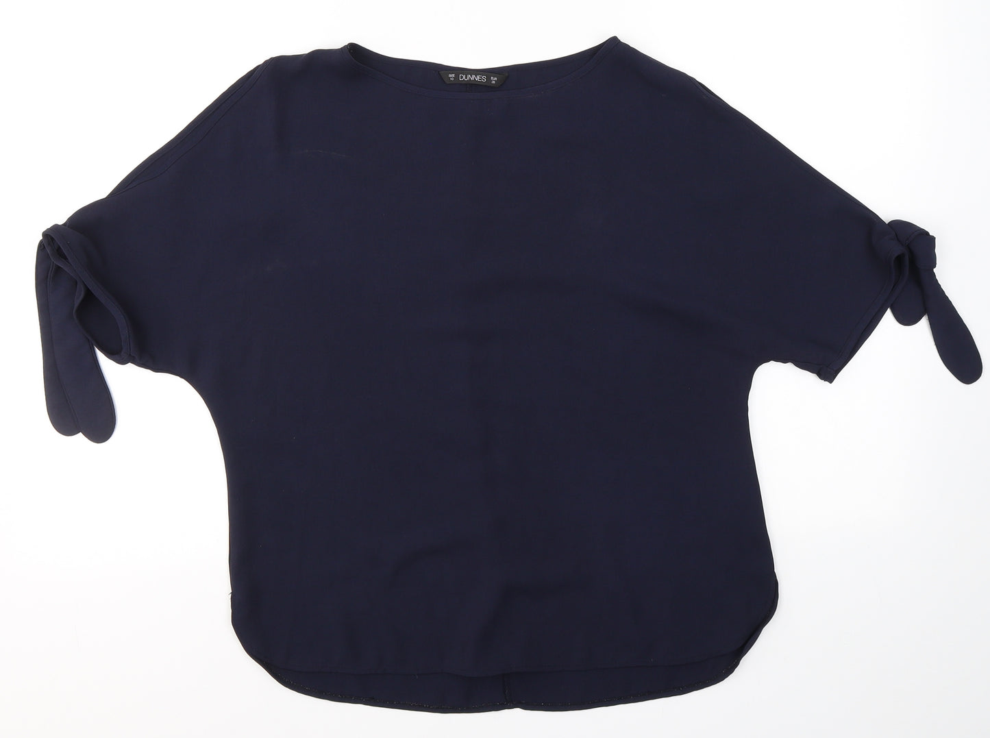 Dunnes Stores Womens Blue  Polyester Camisole Blouse Size 10 Round Neck