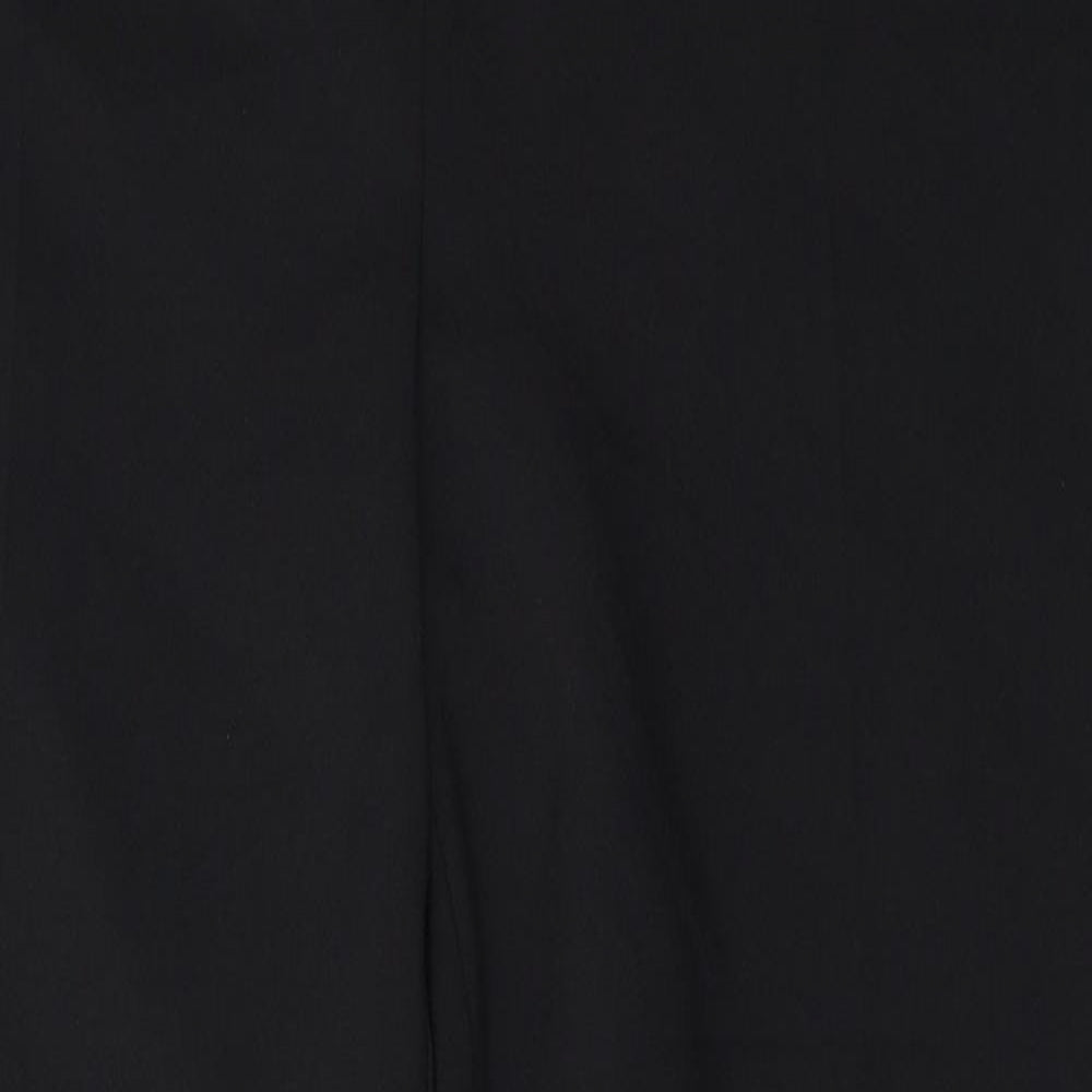 George Womens Black  Polyester Trousers  Size 12 L26 in Regular Button
