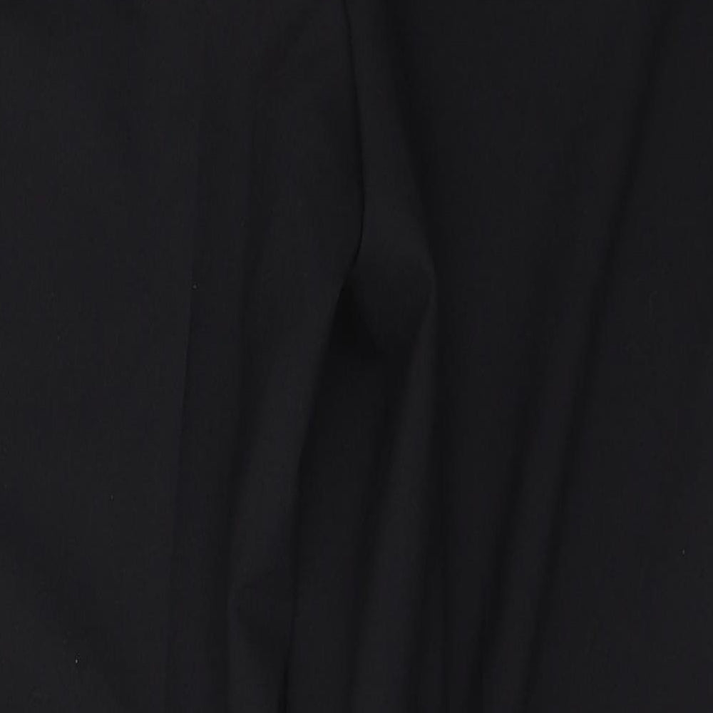 George Womens Black  Polyester Trousers  Size 12 L26 in Regular Button