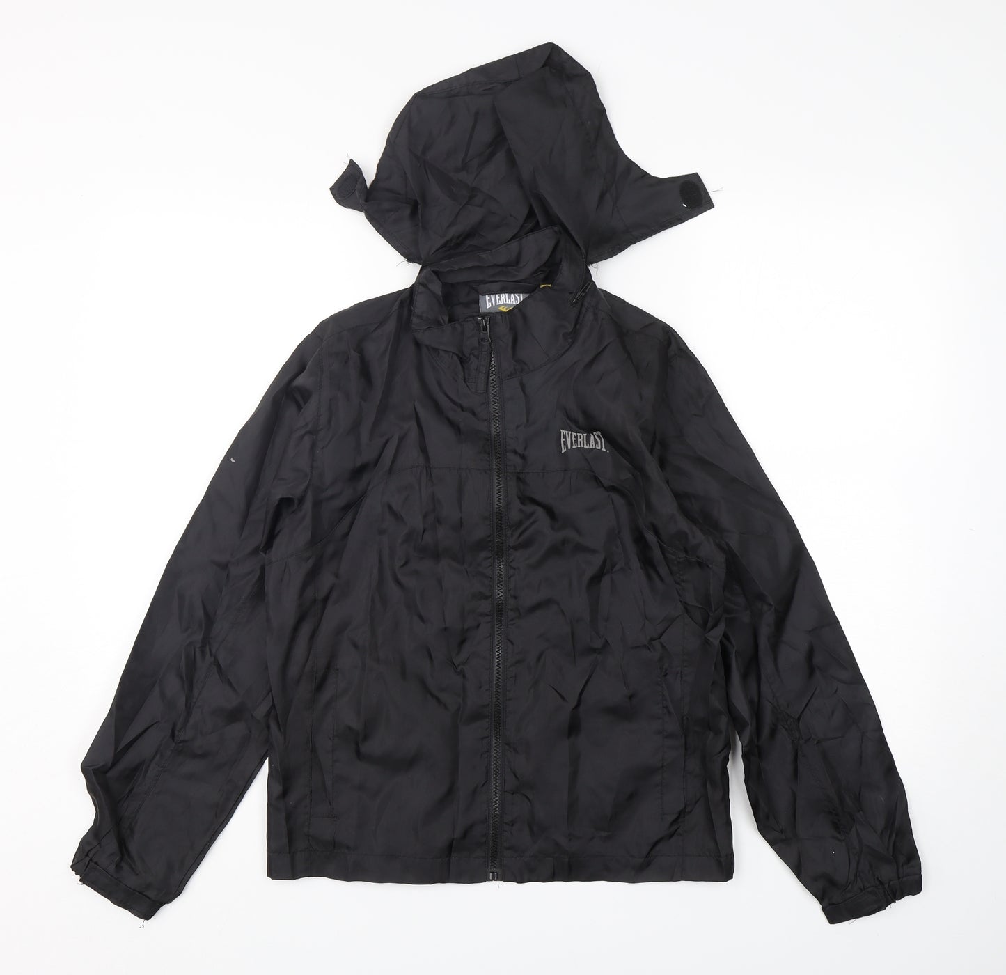 Everlast Boys Black   Windbreaker Jacket Size 13 Years  Zip
