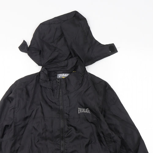 Everlast Boys Black   Windbreaker Jacket Size 13 Years  Zip