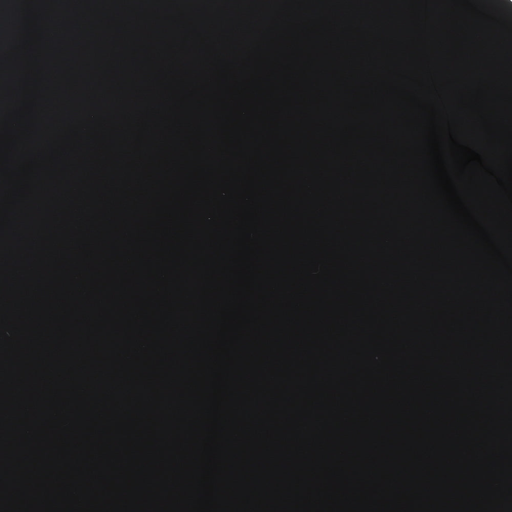 Papaya Womens Black  Polyester Basic Blouse Size 16 V-Neck