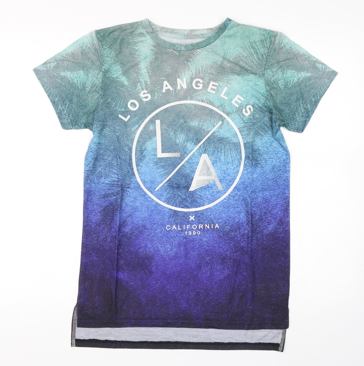 Rebel Boys Multicoloured  Polyester Basic T-Shirt Size 12-13 Years Round Neck Pullover - Los Angeles
