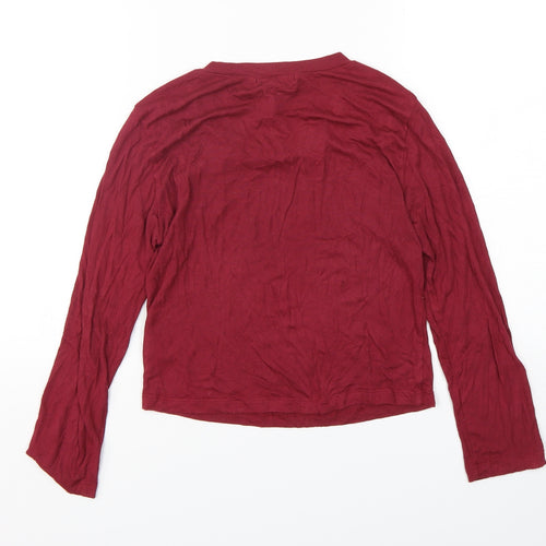 Forever 21  Womens Red  Modal Basic T-Shirt Size S Round Neck