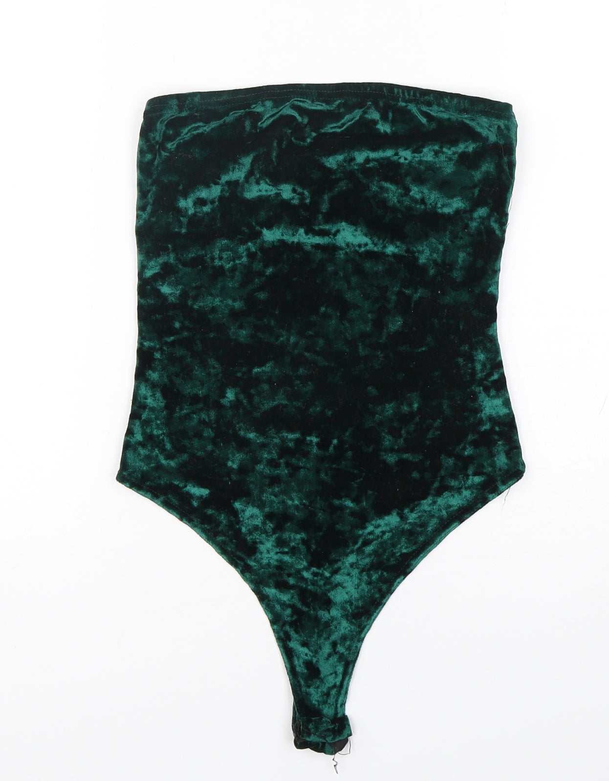 PRETTYLITTLETHING Womens Green  Polyester Bodysuit One-Piece Size 6  Snap