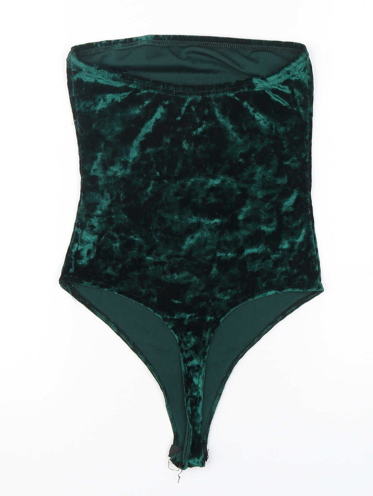 PRETTYLITTLETHING Womens Green  Polyester Bodysuit One-Piece Size 6  Snap