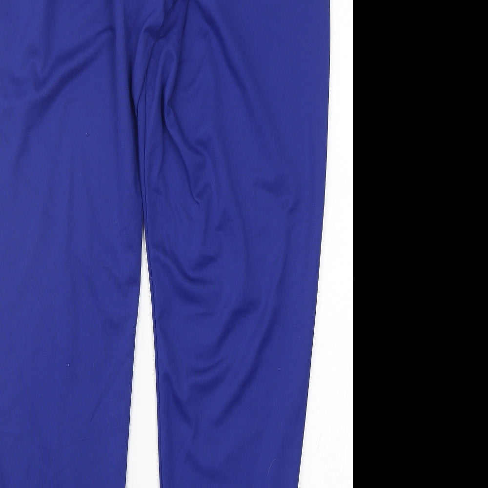 Nike Mens Blue  Polyester Jogger Trousers Size L L30 in Regular Drawstring