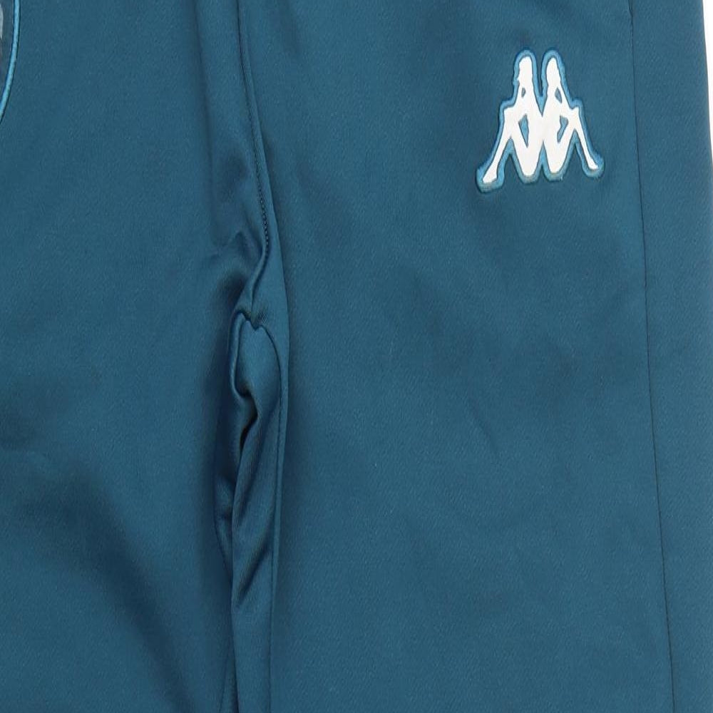Kappa Mens Green  Polyester Jogger Trousers Size L L30 in Regular Drawstring - Leeds United