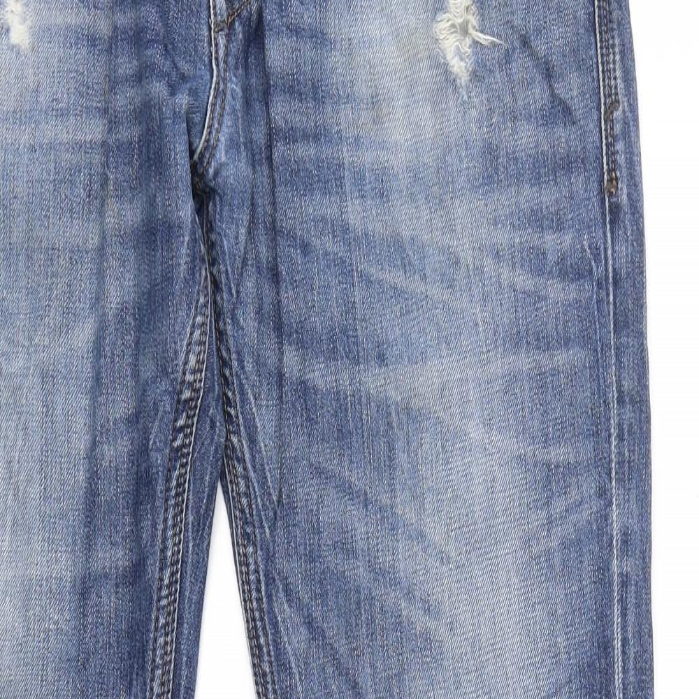 Diesel  Mens Blue  Cotton Straight Jeans Size 34 L32 in Regular