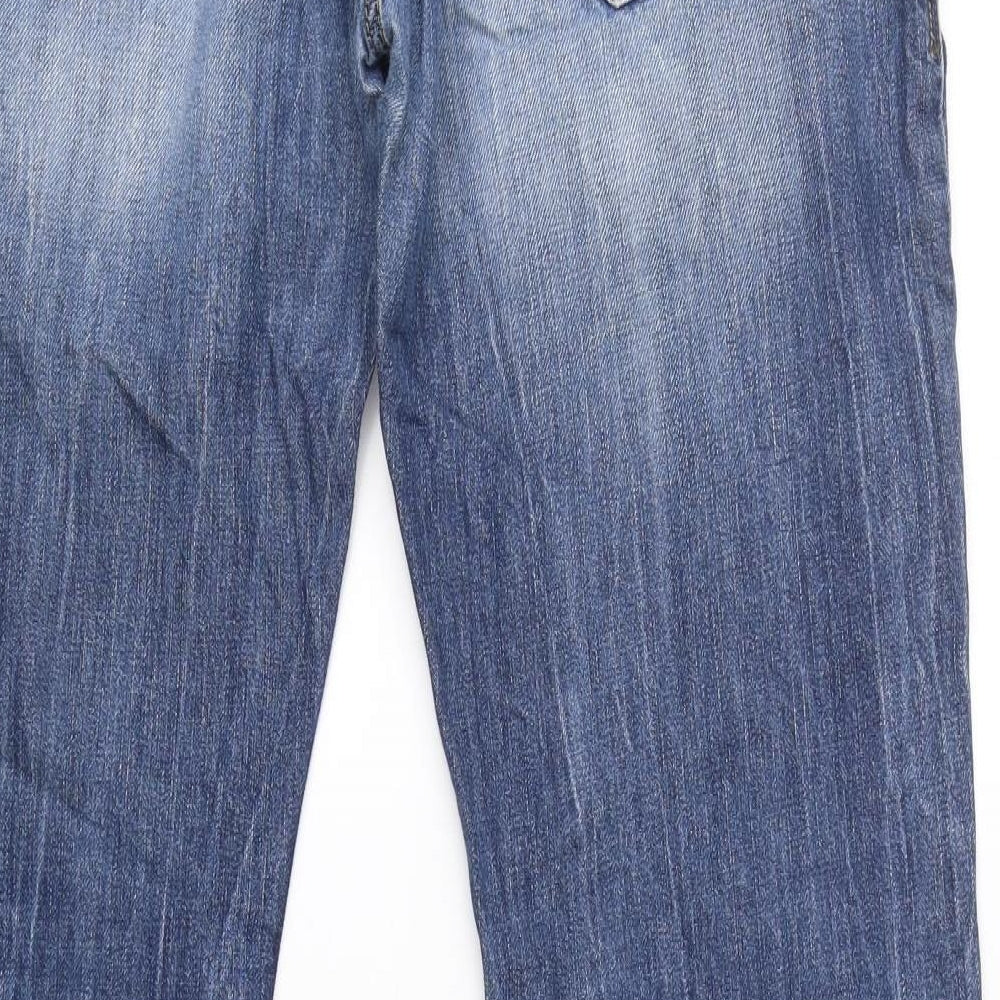 Diesel  Mens Blue  Cotton Straight Jeans Size 34 L32 in Regular