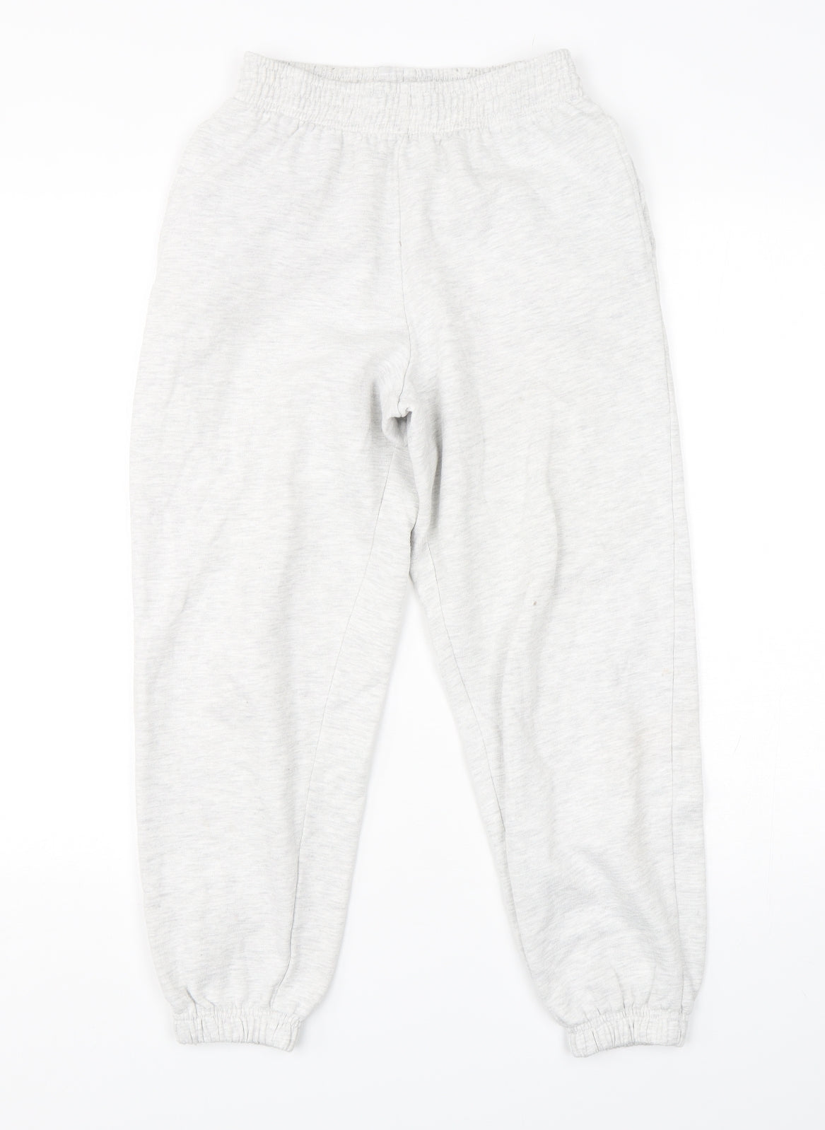 New Look Womens Grey  Cotton Sweatpants Trousers Size 8 L25 in Regular