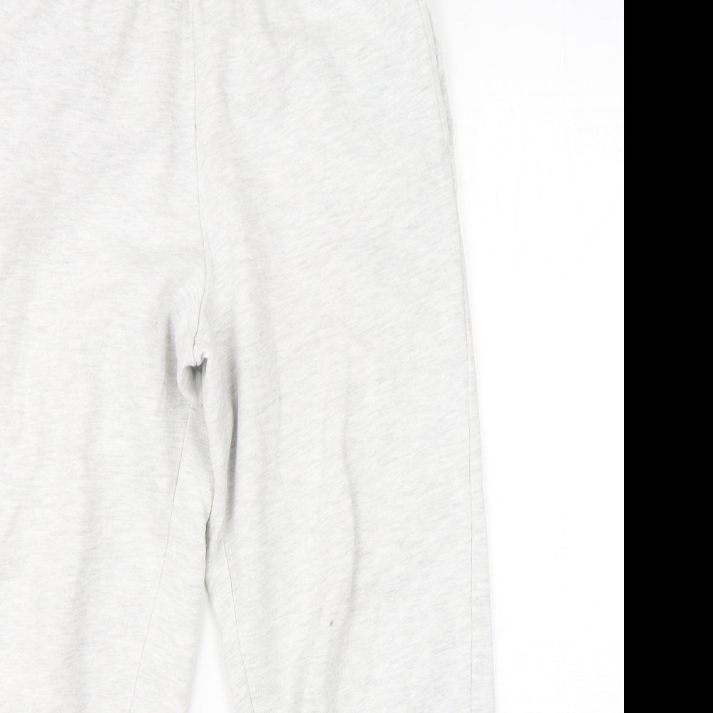 New Look Womens Grey  Cotton Sweatpants Trousers Size 8 L25 in Regular