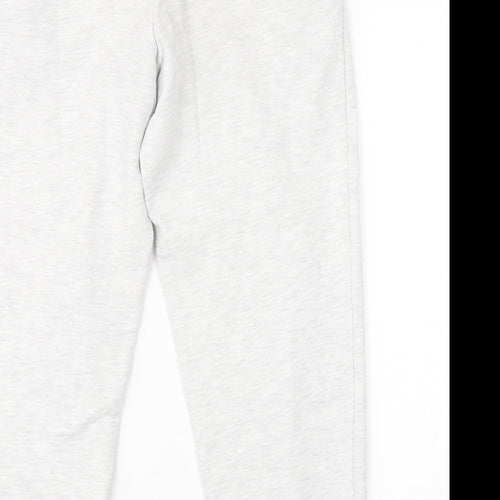 New Look Womens Grey  Cotton Sweatpants Trousers Size 8 L25 in Regular