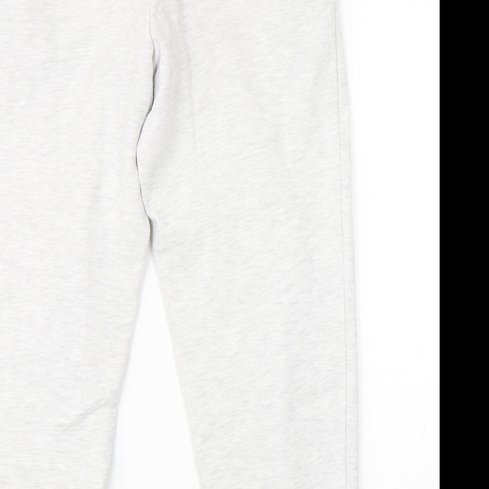 New Look Womens Grey  Cotton Sweatpants Trousers Size 8 L25 in Regular