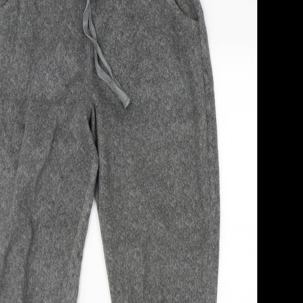 F&F Womens Grey Solid Polyester  Pyjama Pants Size L
