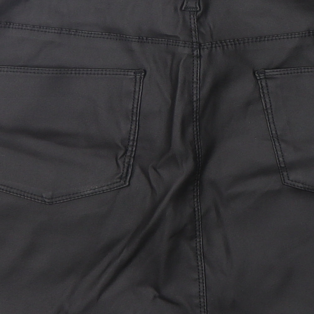 Primark Womens Black  Polyester Mini Skirt Size 14
