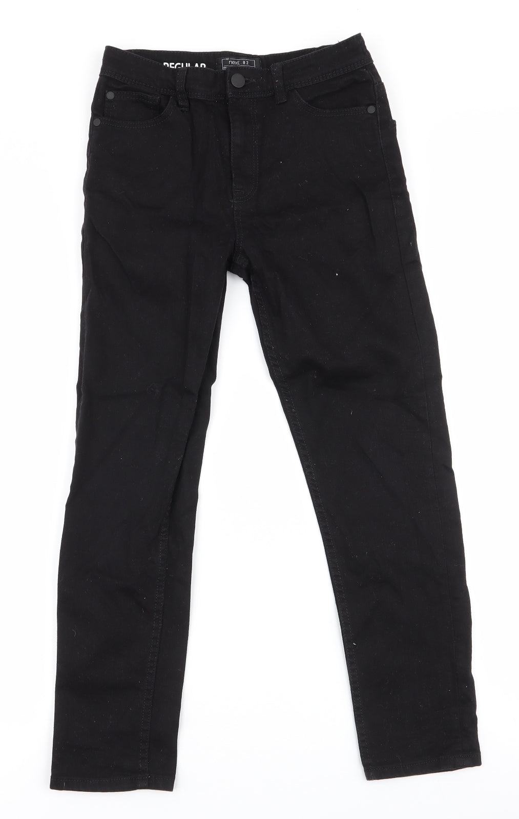 NEXT Boys Black  Cotton Skinny Jeans Size 10 Years  Regular Zip