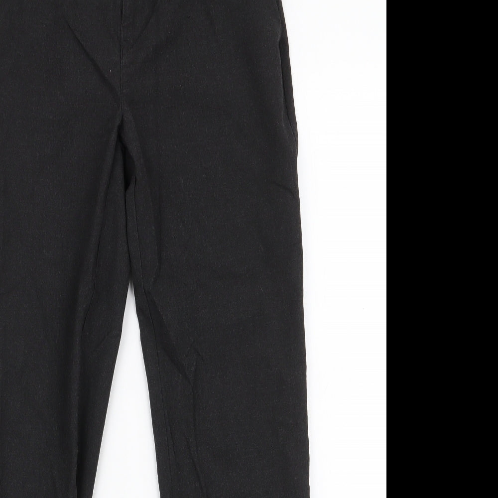 Marks and Spencer Boys Grey  Polyester Dress Pants Trousers Size 11-12 Years  Regular Zip