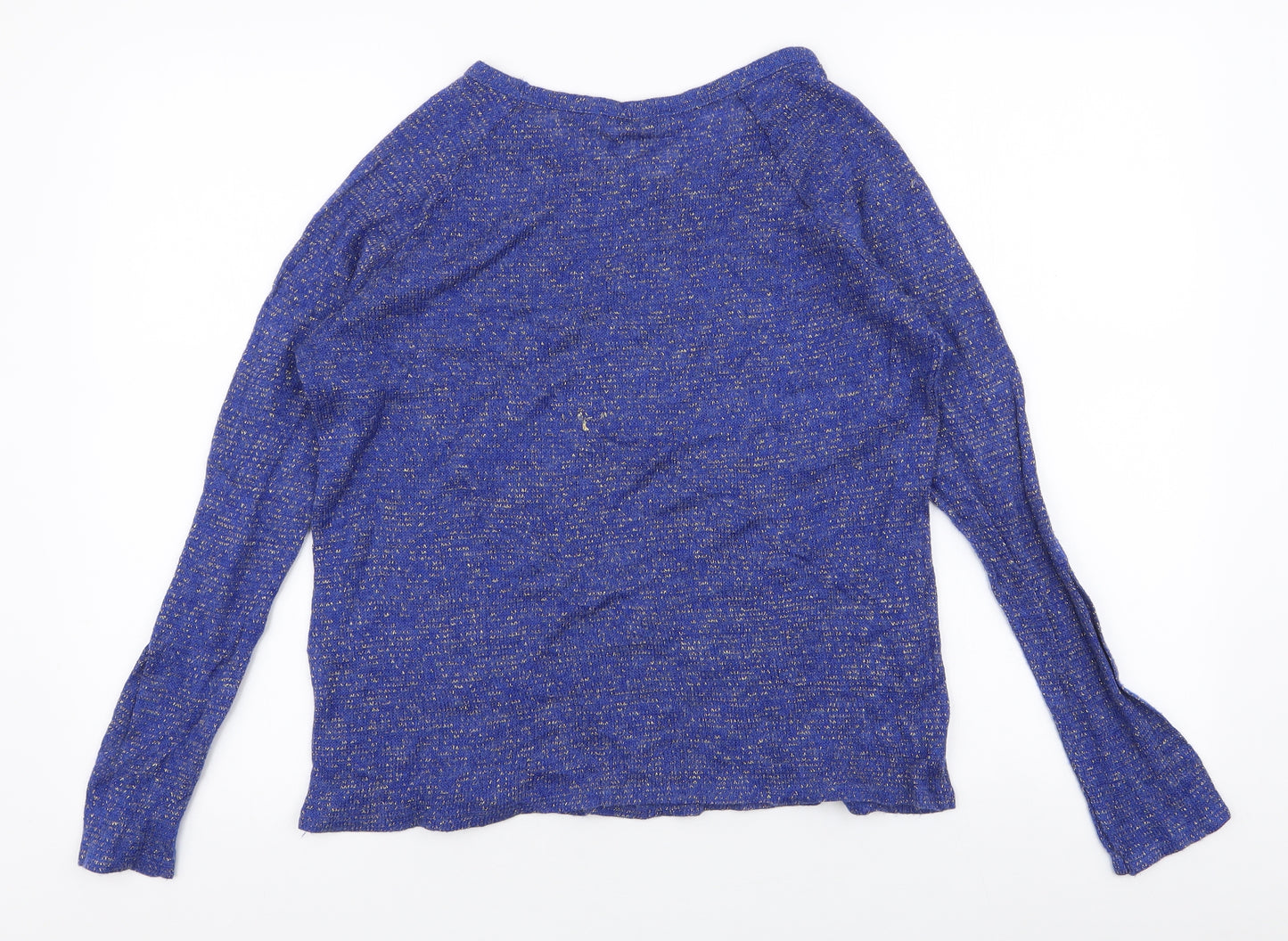 Atmosphere Womens Blue Round Neck  Acrylic Pullover Jumper Size 14