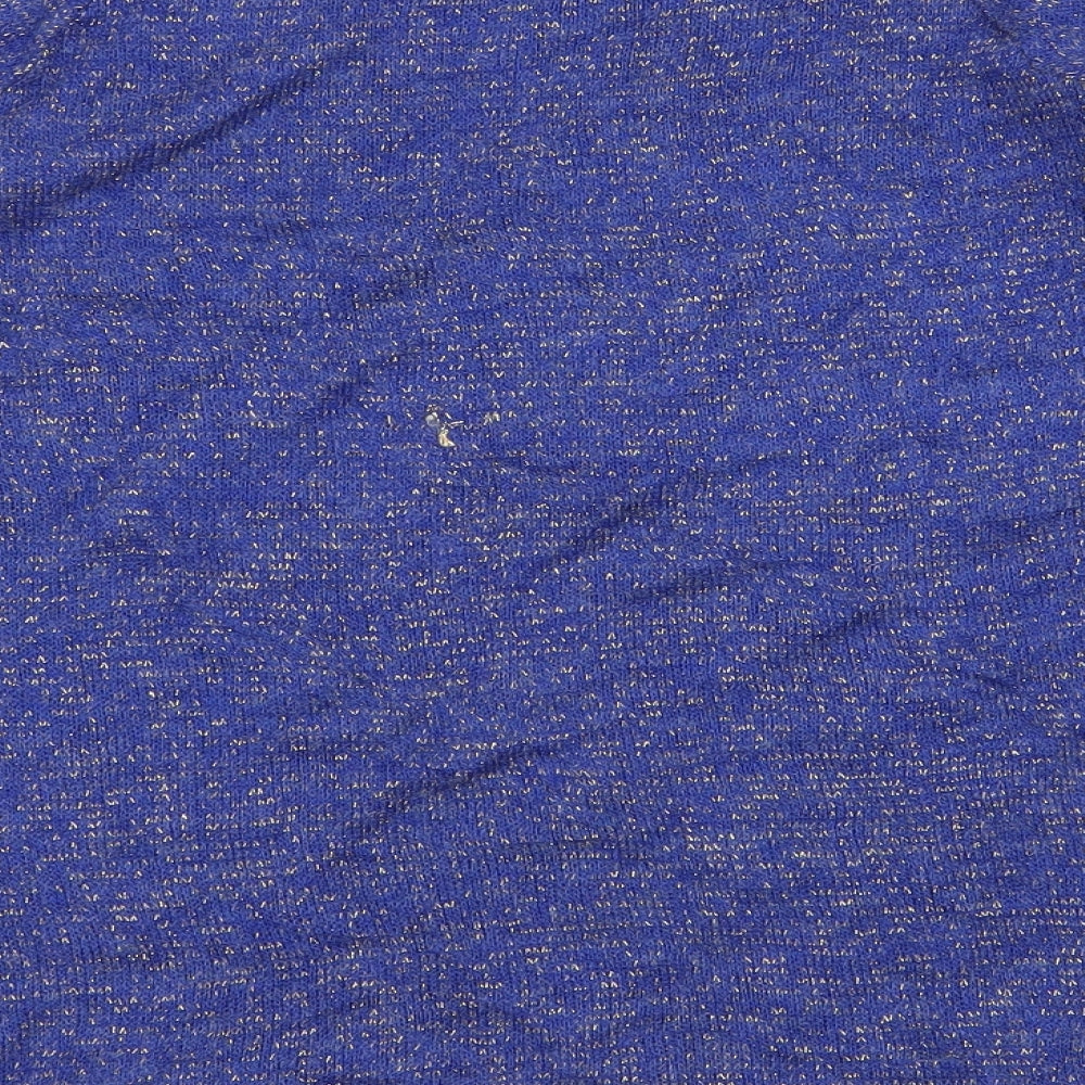 Atmosphere Womens Blue Round Neck  Acrylic Pullover Jumper Size 14