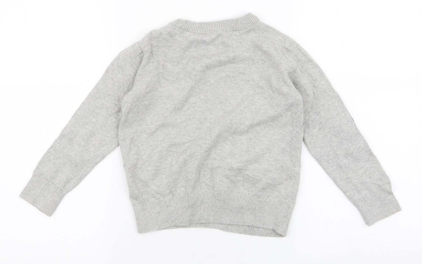 Gap Boys Grey Round Neck  Polyester Pullover Jumper Size 5 Years  Pullover - Dinosaur