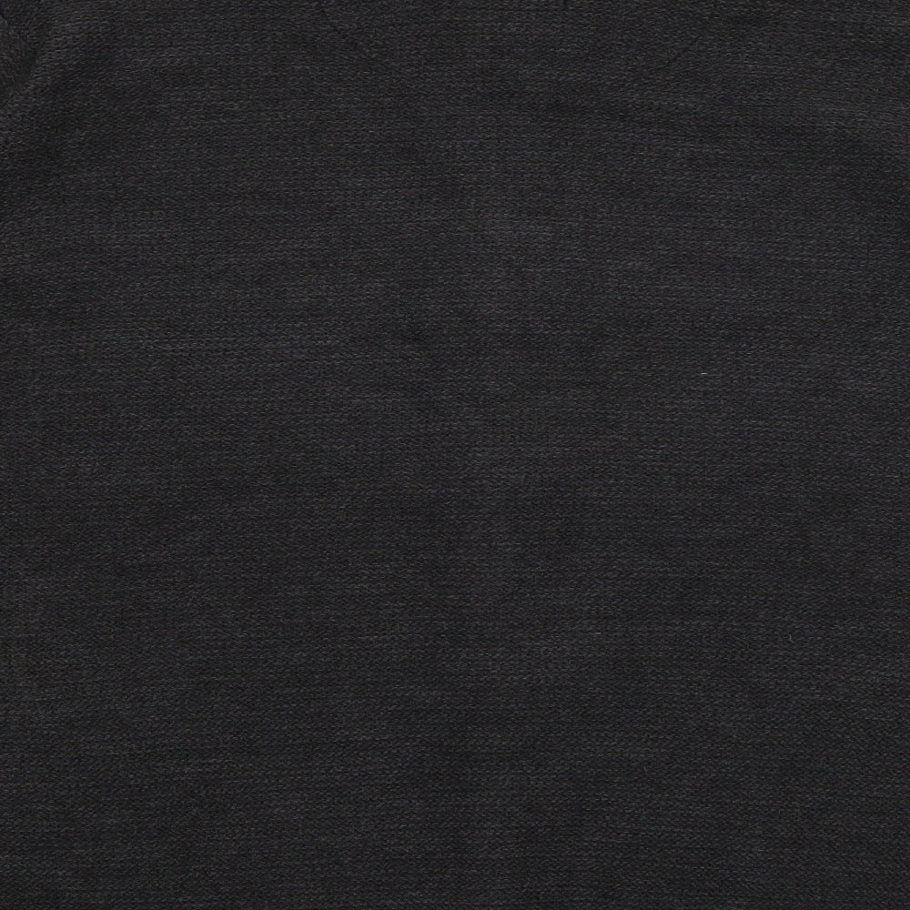 Marks and Spencer Mens Grey High Neck  Acrylic Full Zip Jumper Size 2XL