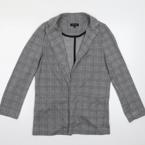 New Look Womens Grey  Polyester Jacket Blazer Size 8