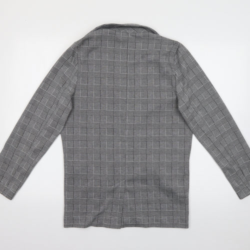 New Look Womens Grey  Polyester Jacket Blazer Size 8
