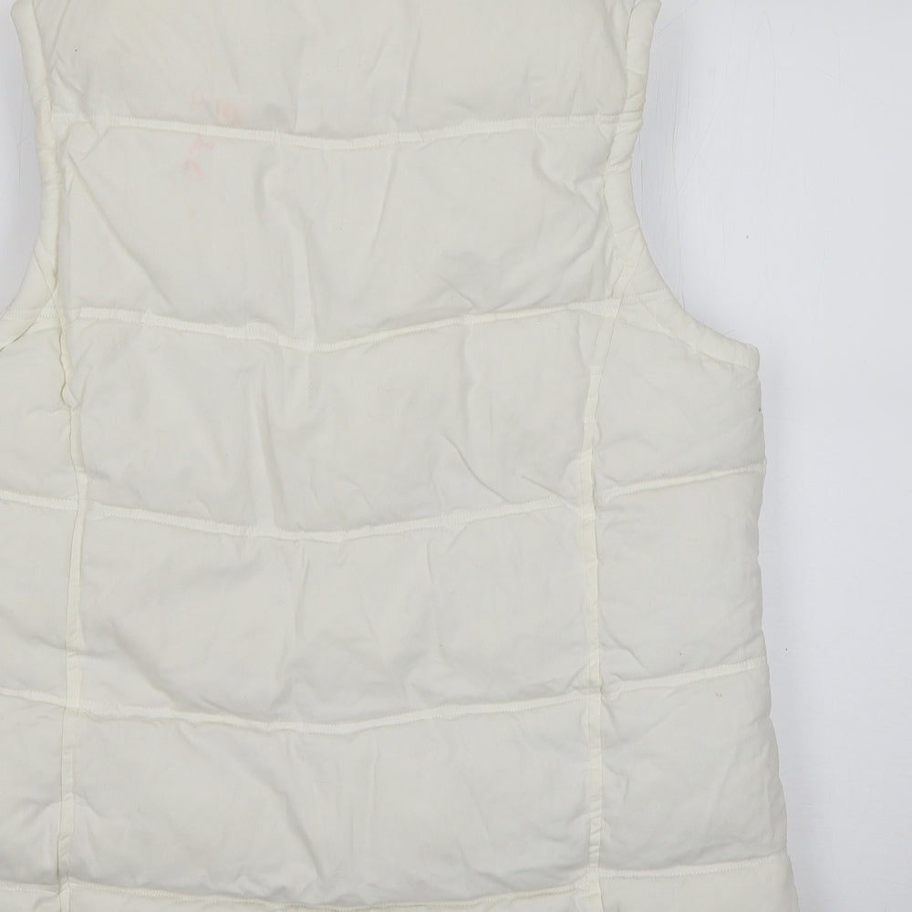 Thomas & Co Womens White   Gilet Coat Size L