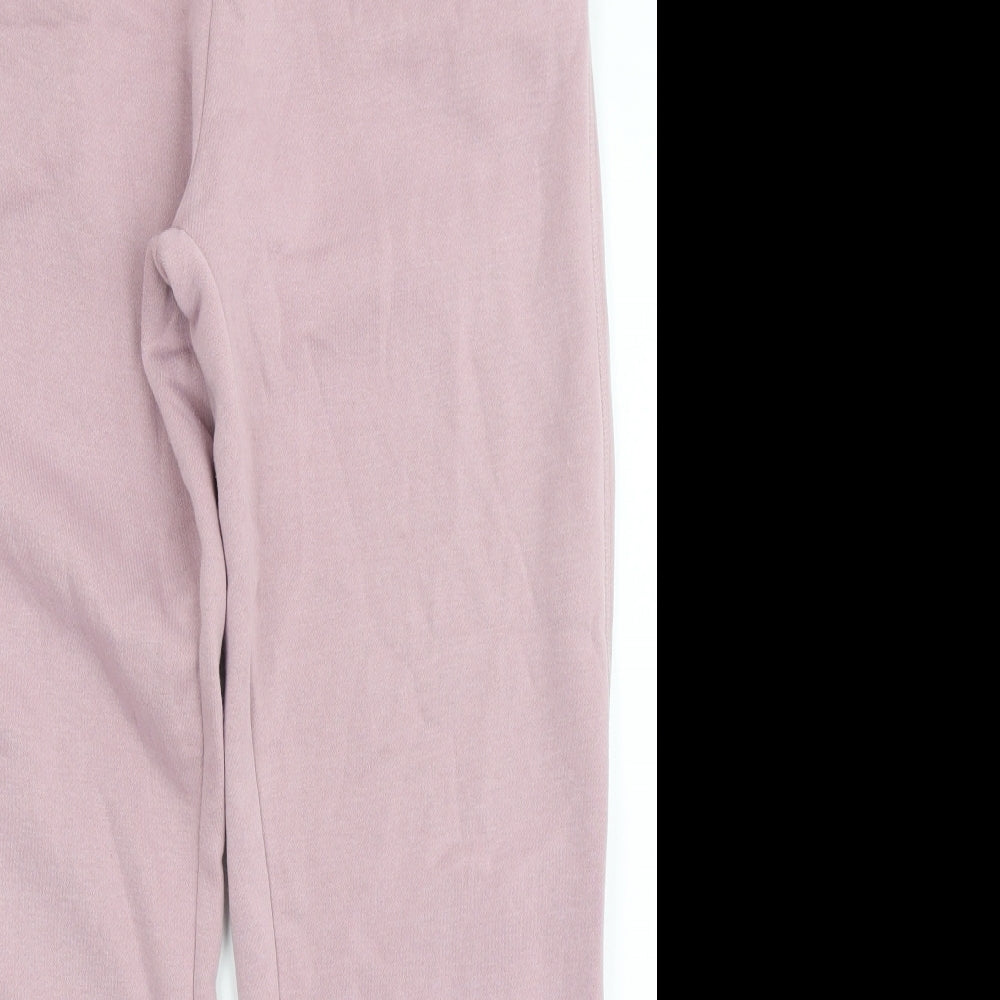 Primark Womens Pink  Polyester Jogger Trousers Size S L28.5 in Regular Drawstring