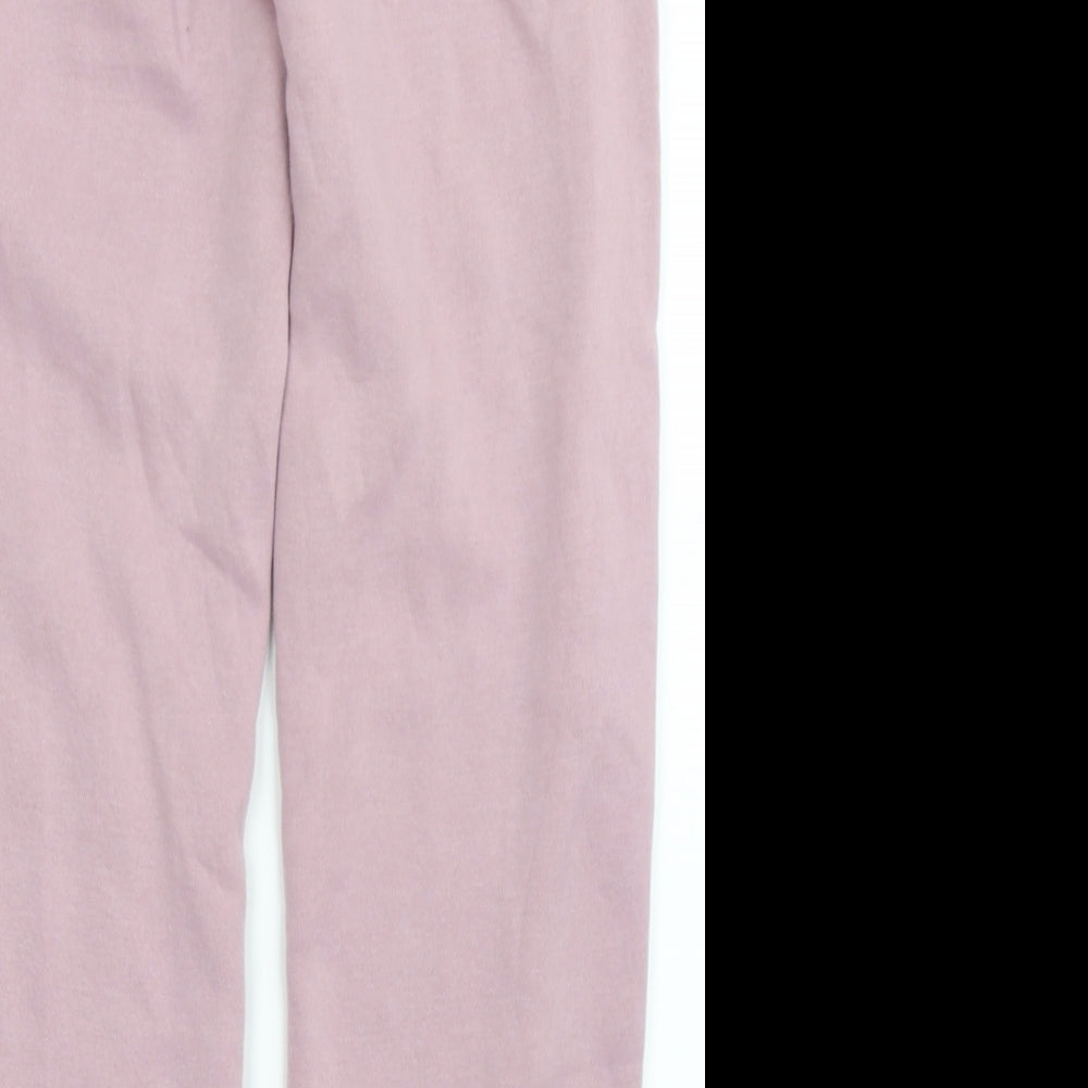 Primark Womens Pink  Polyester Jogger Trousers Size S L28.5 in Regular Drawstring