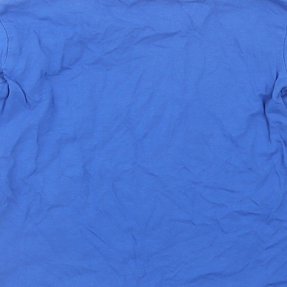 Dunnes Stores Boys Blue  Cotton Basic T-Shirt Size 5 Years Crew Neck Pullover