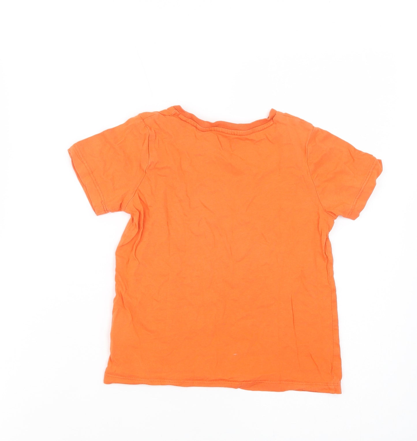 Cool Club Boys Orange  Cotton Pullover Polo Size 4 Years Crew Neck Pullover - Wormland
