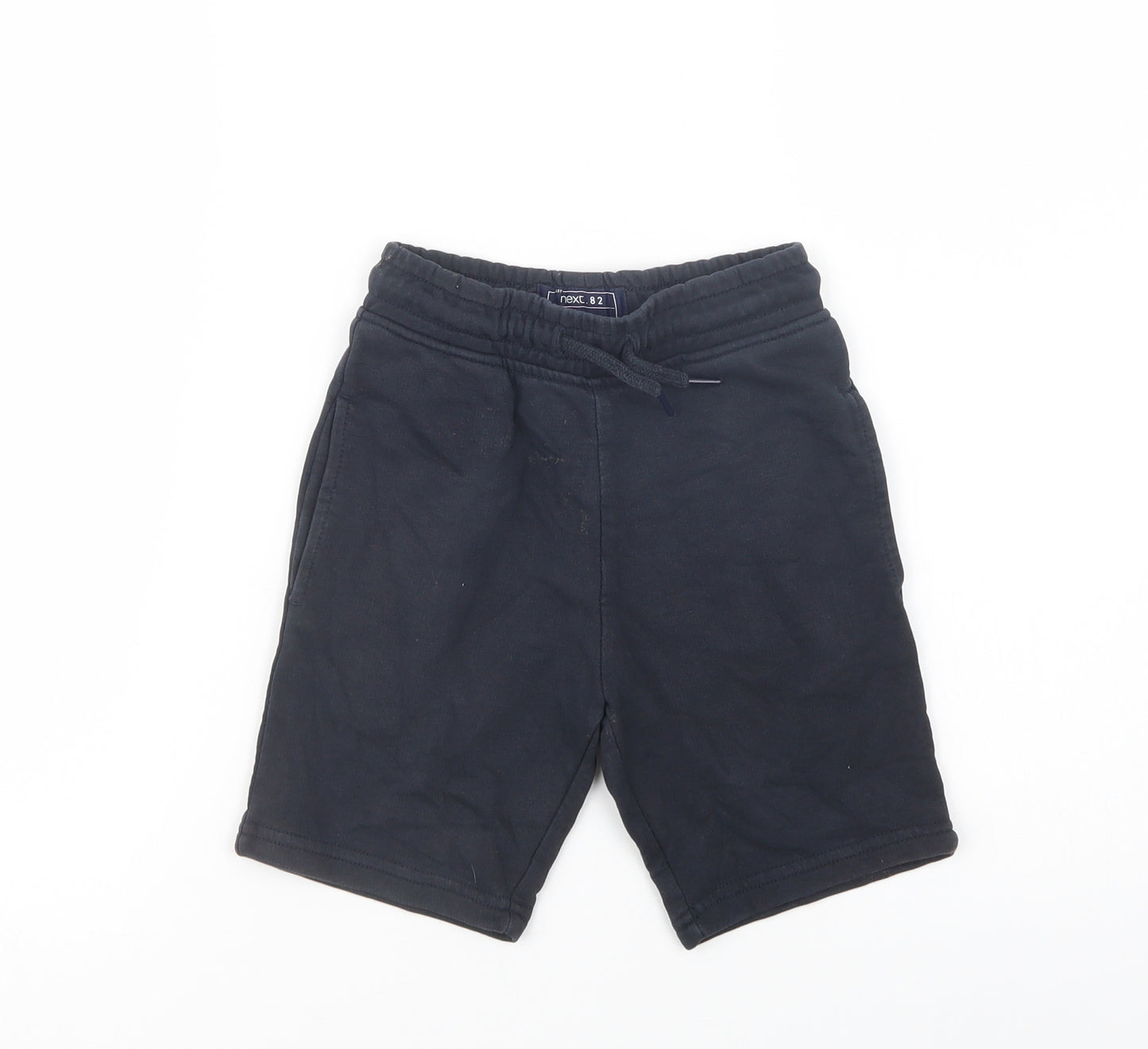 NEXT Boys Blue  Cotton Sweat Shorts Size 6 Years  Regular Drawstring