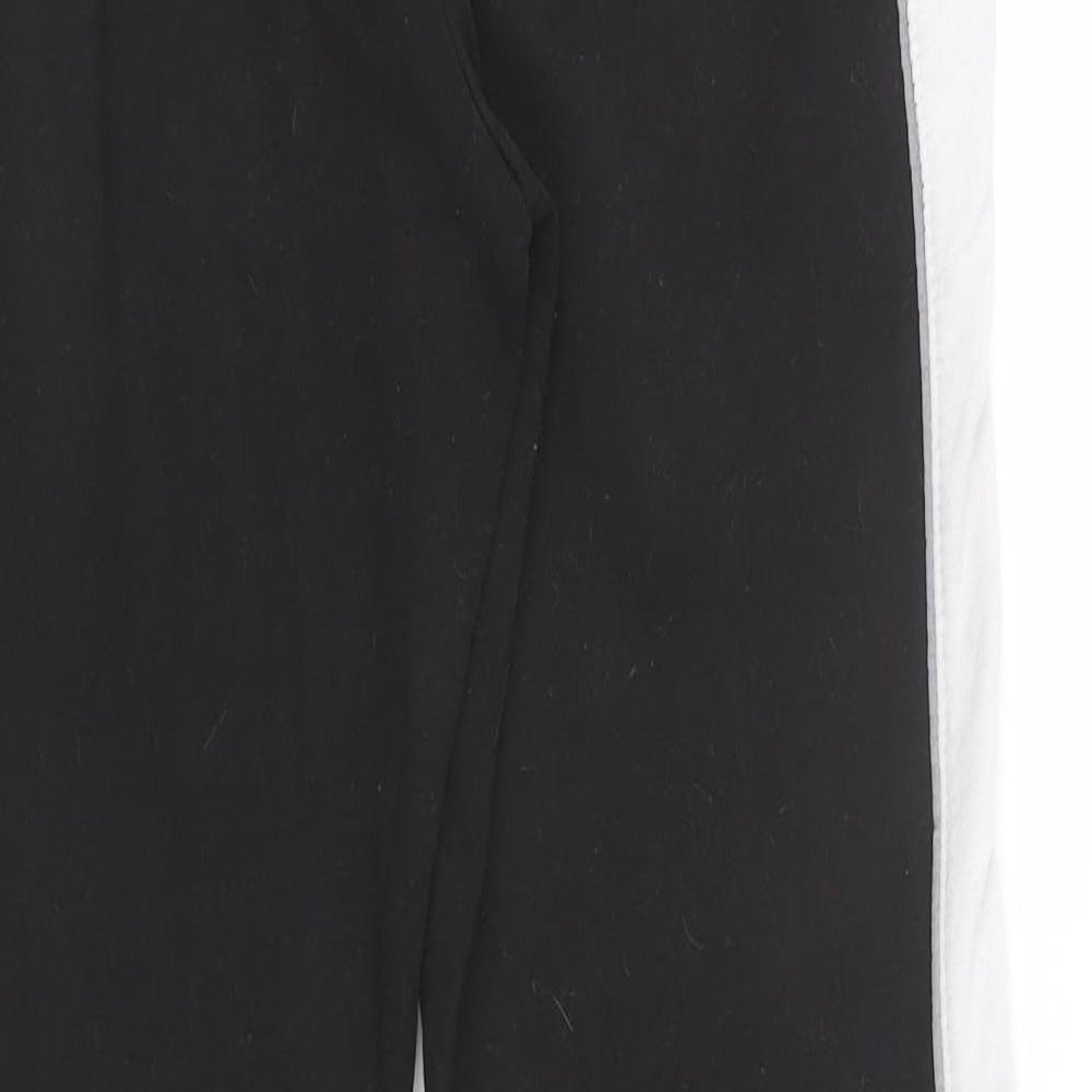 Boohoo Man Mens Black  Cotton Jogger Trousers Size S L30 in Regular Drawstring