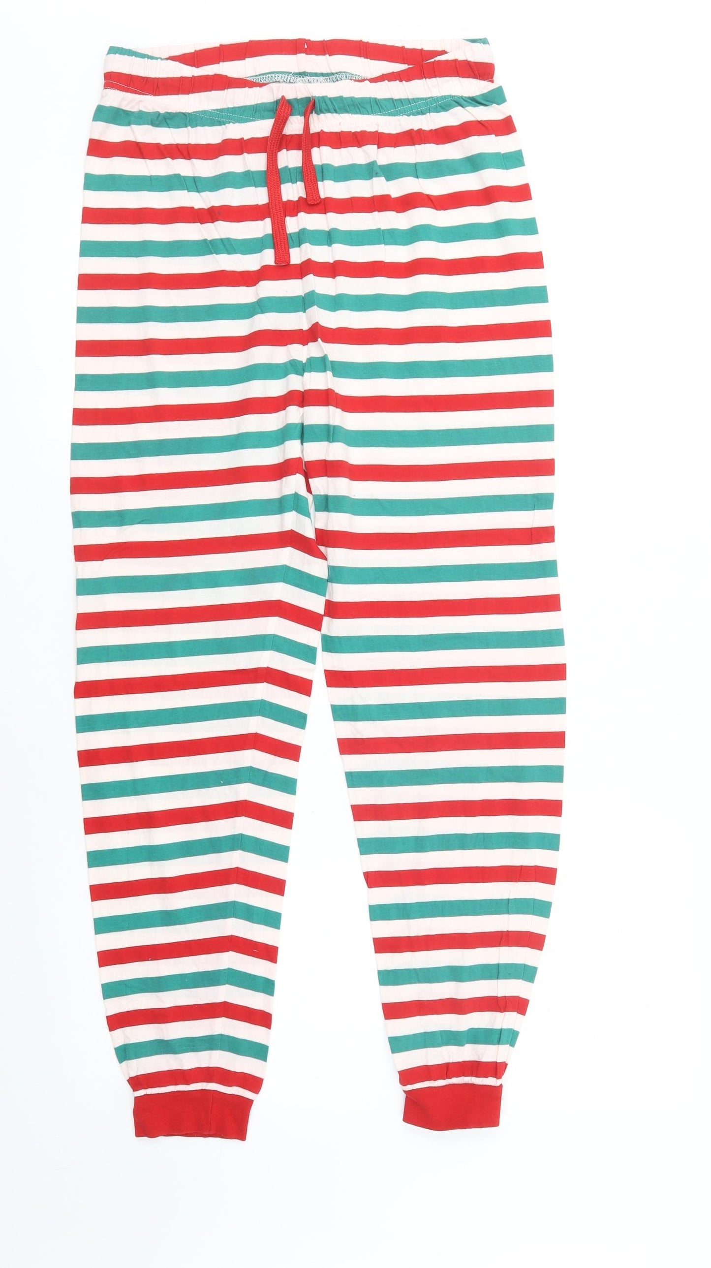 Primark Mens Multicoloured Striped Cotton  Pyjama Pants Size XS  Drawstring