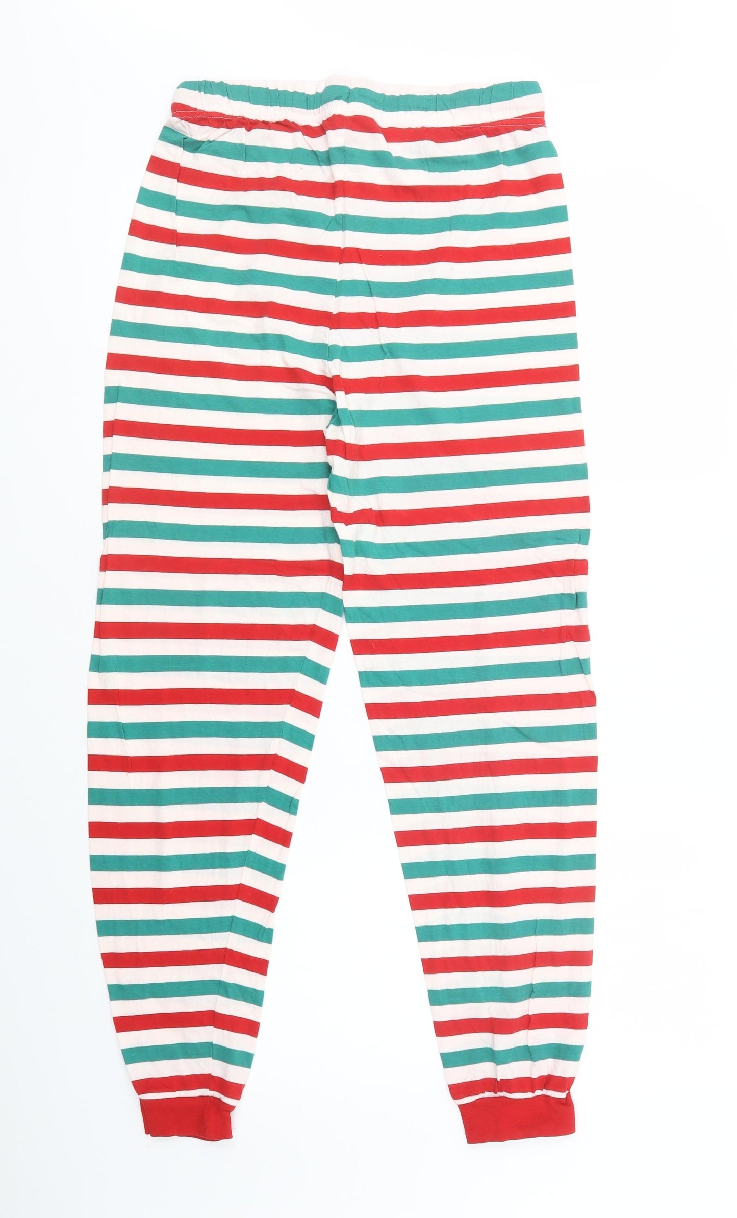 Primark Mens Multicoloured Striped Cotton  Pyjama Pants Size XS  Drawstring