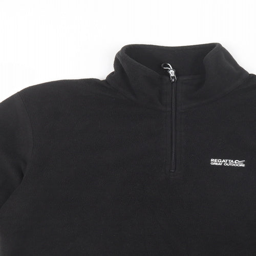 Regatta Mens Black  Polyester Henley Sweatshirt Size M