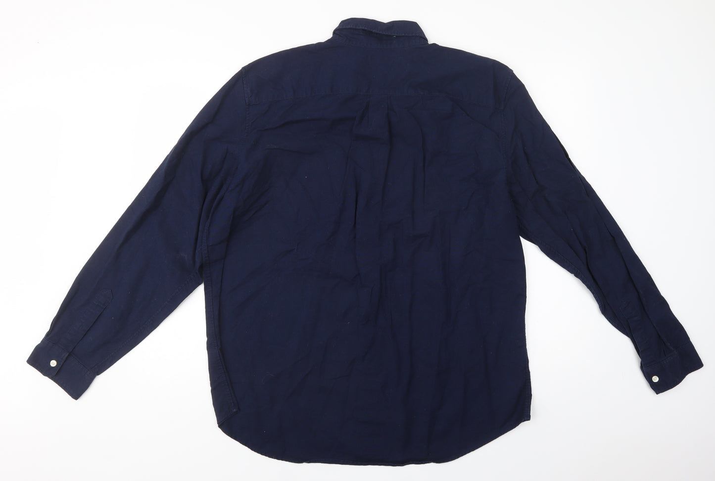 Gap Mens Blue  Cotton  Button-Up Size XL Collared Button