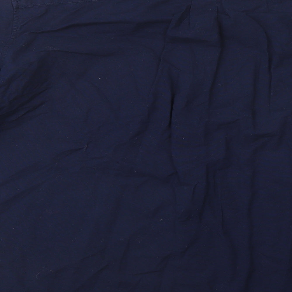 Gap Mens Blue  Cotton  Button-Up Size XL Collared Button