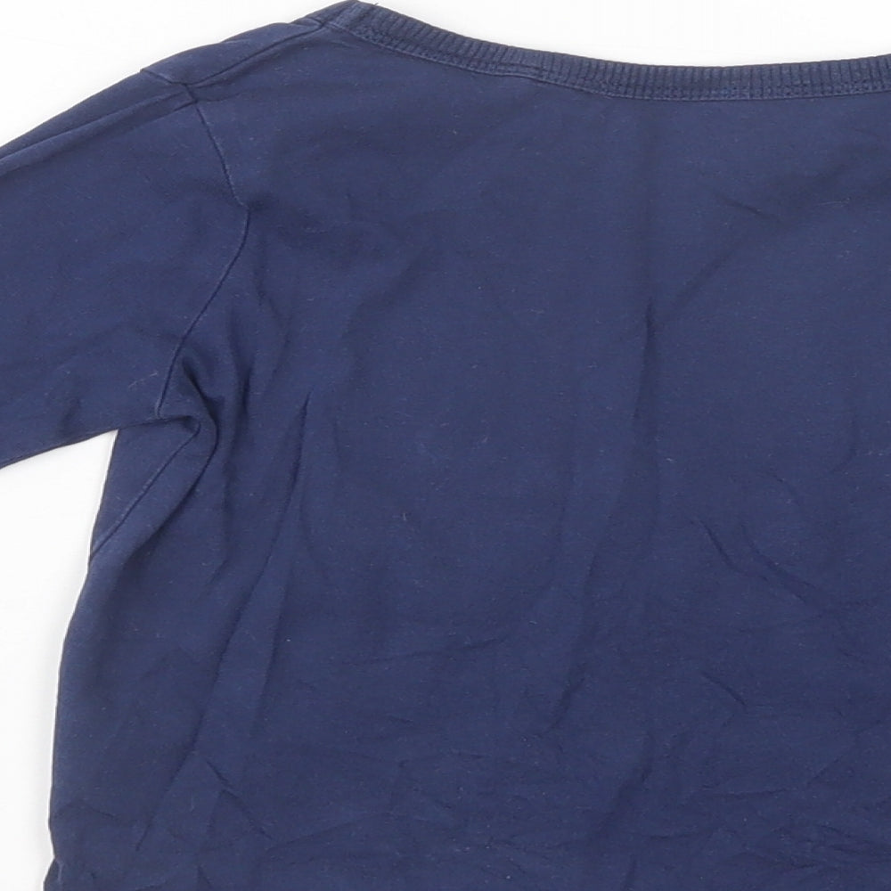 Lupilu Boys Blue  Cotton Basic T-Shirt Size 3-4 Years Crew Neck Pullover