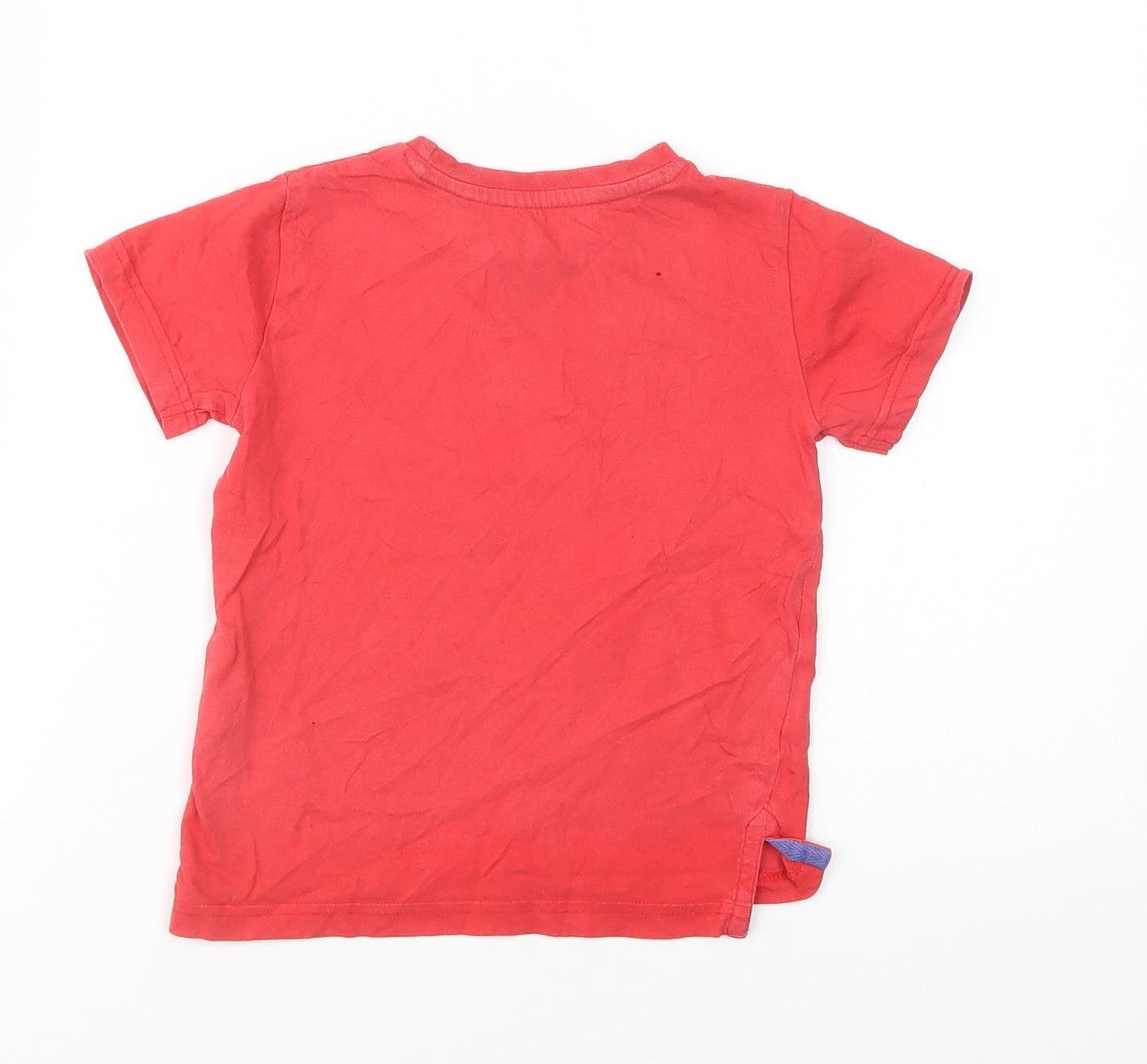 Dunnes Stores Girls Red  Cotton Pullover T-Shirt Size 3-4 Years Crew Neck Pullover - Paw Patrol