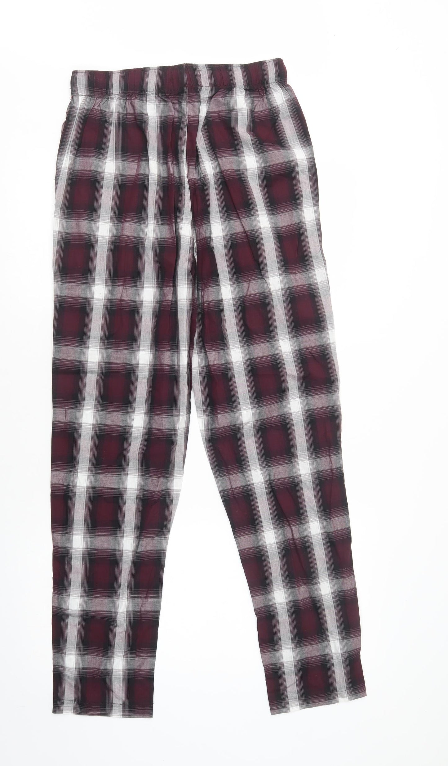 Primark Mens Purple Plaid Cotton  Pyjama Pants Size XS  Drawstring