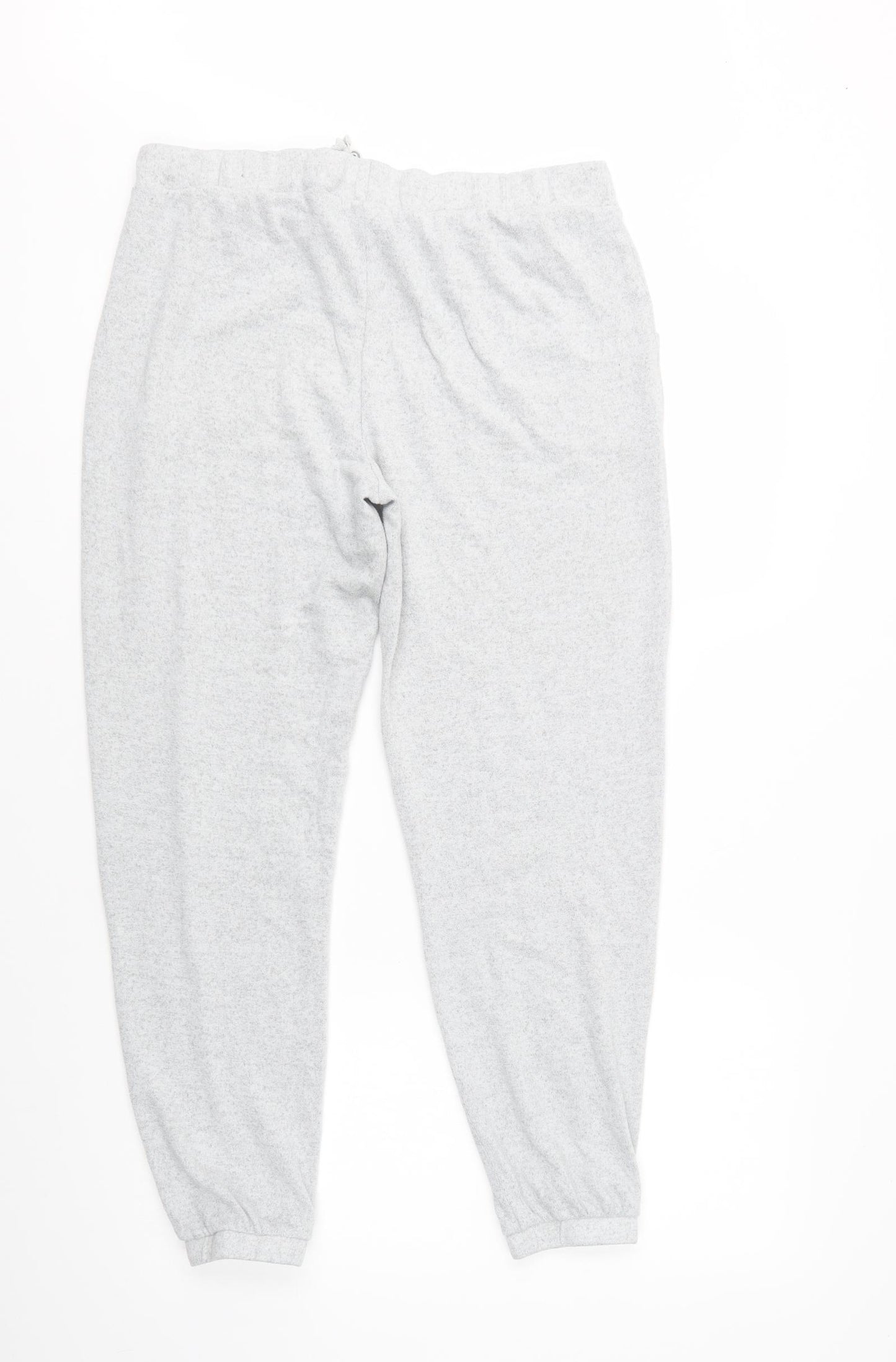 figleaves Womens Grey Solid Polyester  Lounge Pants Size 10  Drawstring