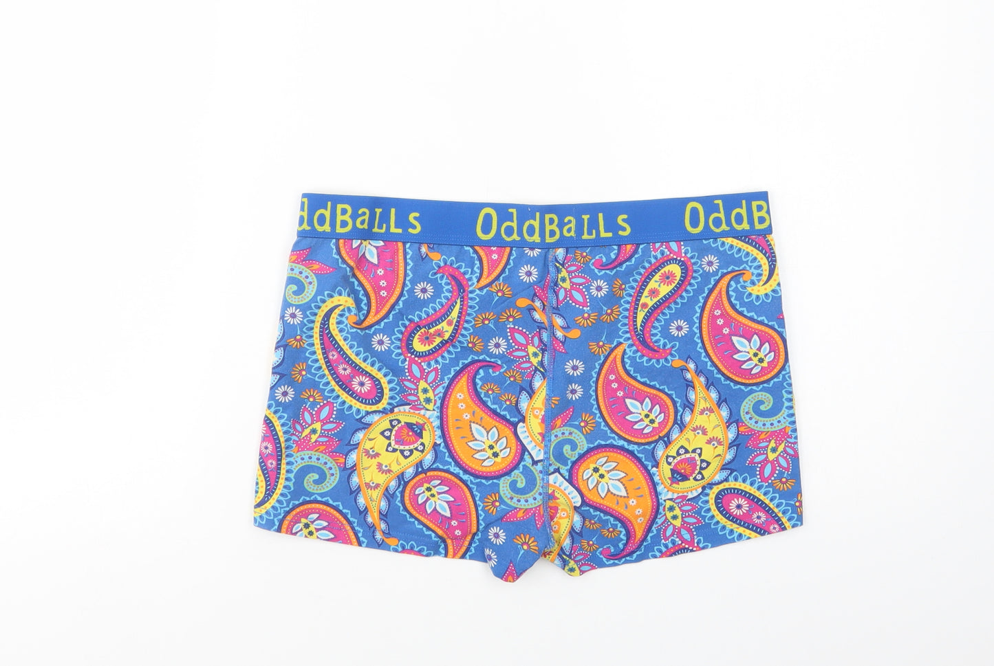 Oddballs Womens Multicoloured Paisley Cotton Compression Shorts Size 14 L3 in Regular