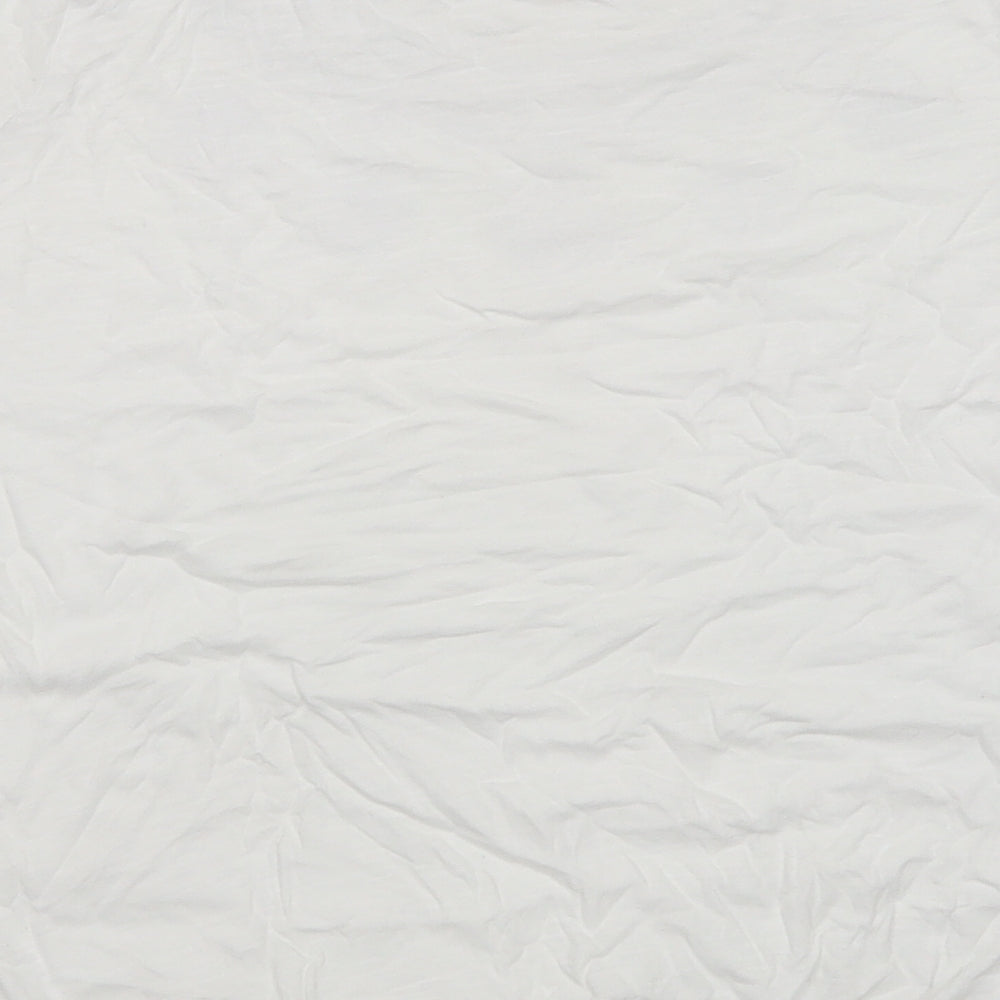 NEXT Womens White  Cotton Basic T-Shirt Size 14 Round Neck